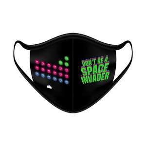 Cloth Face Mask Space Invaders - Pack of 5 -MASKSPACEINVADERS - 1