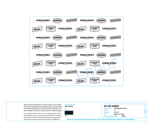 5000 x Kwackers Custom Size Greaseproof Paper 335mm x 250mm - CUSTOM-GREASE-KWACKERS - 1