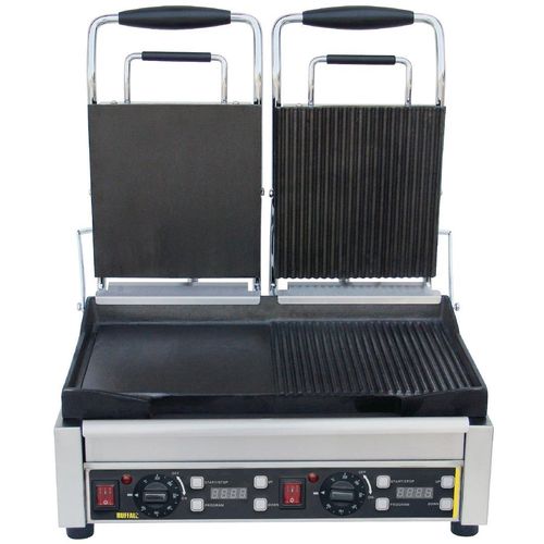 Buffalo Double Contact Grill Half Flat - L555 - 2