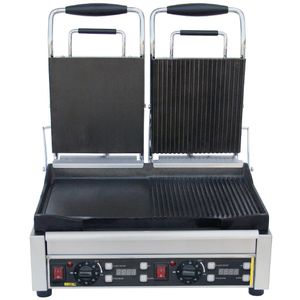 Buffalo Double Contact Grill Half Flat - L555 - 3