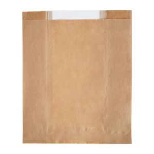 Fiesta Compostable Food Bags with Glassine Windows (Pack of 1000) - DC875 - 3