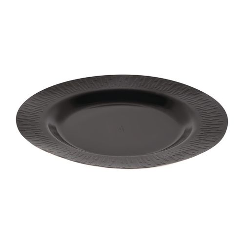 Solia Bagasse Plates Black 270mm (Pack of 50) - FC784 - 1
