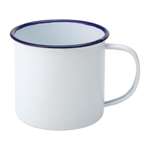 Utopia Eagle Enamel Mugs 540ml (Pack of 6) - DB557 - 1