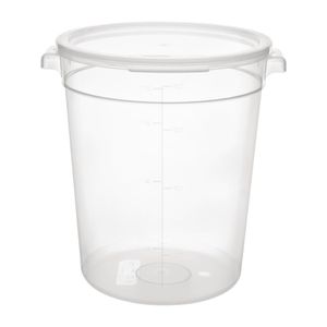 Vogue Polypropylene Round Food Storage Container 7.5Ltr - DJ960 - 3