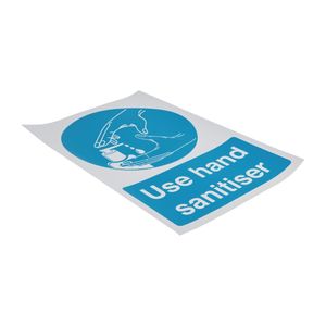 Use Hand Sanitiser Sign 300mm Self-Adhesive - FN838 - 3