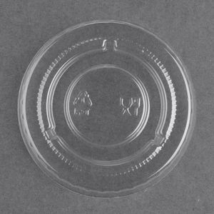 Fiesta Recyclable PET Bagasse Cup Lids Clear (Pack of 1000) - FP426 - 3
