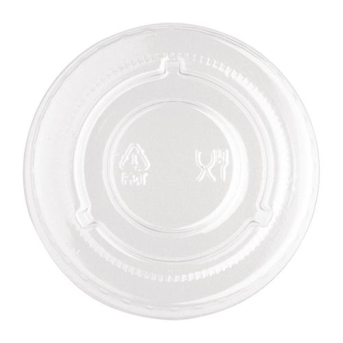 Fiesta Recyclable PET Bagasse Cup Lids Clear (Pack of 1000) - FP426 - 6