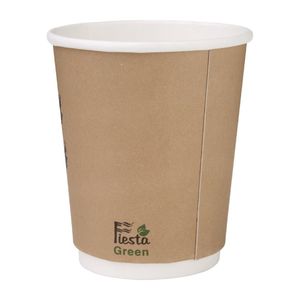 Fiesta Compostable Coffee Cups Double Wall 227ml / 8oz (Pack of 500) - DY985 - 3