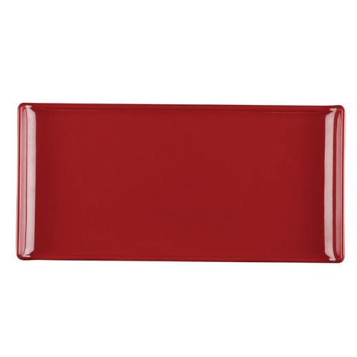 Alchemy Buffet Red Melamine Rectangular Trays 300x 145mm (Pack of 6) - GF674 - 1