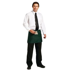 Chef Works Short Bistro Apron Green