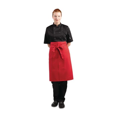 Whites Regular Bistro Apron Red