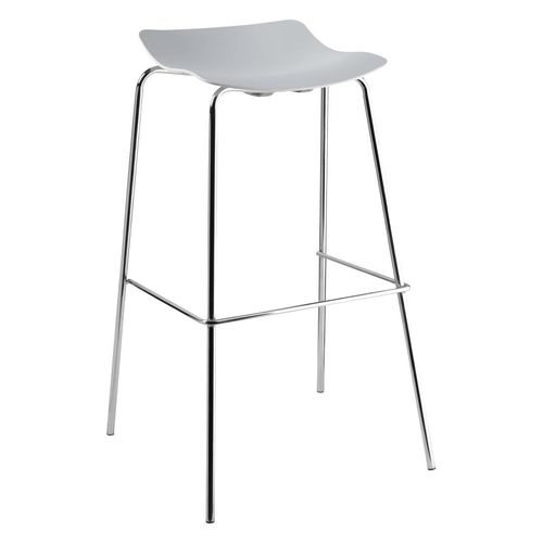 Bolero White Polypropylene Barstools (Pack of 4)
