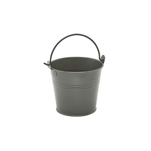 Galvanised Steel Serving Bucket 10cm Dia Dark Olive (Pack of 12) - GSB10DL - 1
