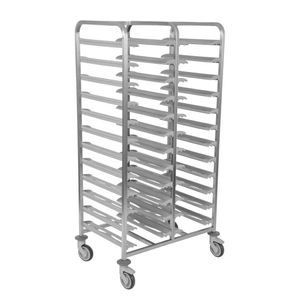Matfer Bourgeat 24 Tray Cafeteria Trolley Grey - CX729