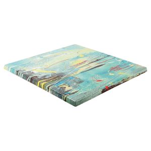 Werzalit Pre-drilled Square Table Top Intermezzo 600mm - GM406