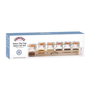 Kilner Glass Clip Top Spice Jar Set 70ml (Pack of 6) - DX951 - 3