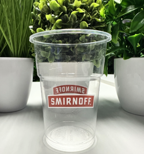 Compostable Plastic Half Pint Cups - Custom Printed - 1