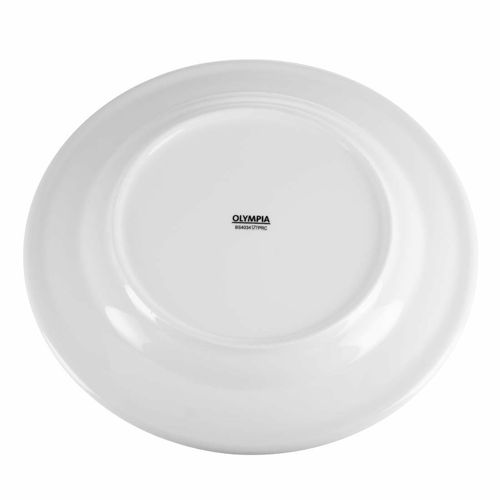 Olympia Whiteware Wide Rimmed Plates 280mm (Pack of 6) - CB482 - 7