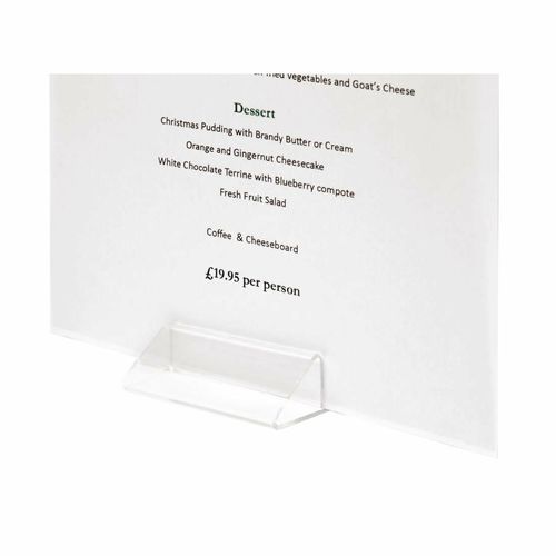 Acrylic Triangle Menu Holder - CC442 - 2