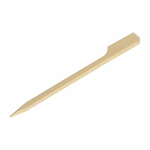 Fiesta Compostable Bamboo Paddle Skewers 90mm (Pack of 100) - DK397 - 1