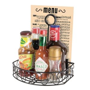 Olympia Wire Condiment Holder With Menu Clip - CN851 - 3