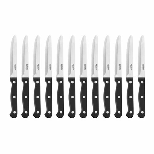 Olympia Rounded Steak Knives Black (Pack of 12) - CS716 - 6