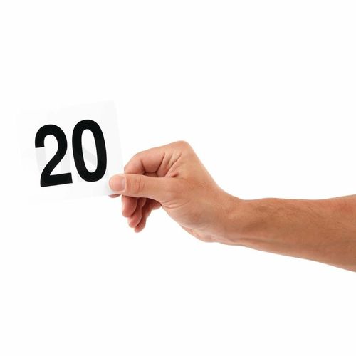 Plastic Table Numbers Inserts 1-25 - GC086 - 4