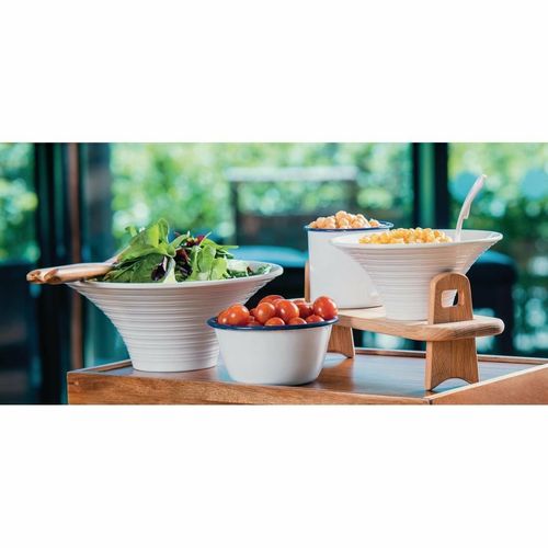 Olympia Large Enamel Soup Mugs 670ml (Pack of 6) - DC398 - 5