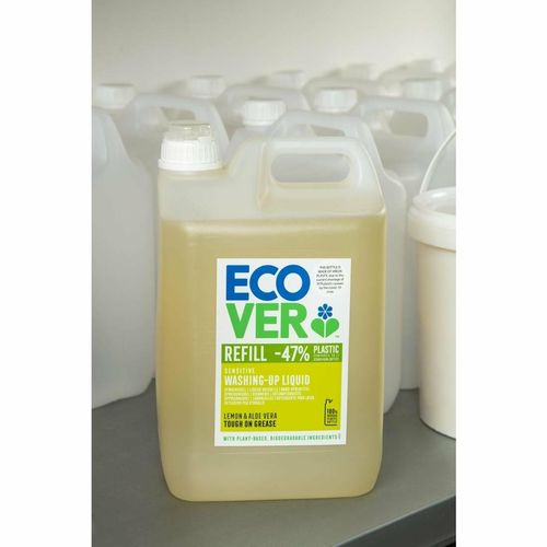 Ecover Lemon and Aloe Vera Washing Up Liquid Concentrate 5Ltr - GG203 - 6