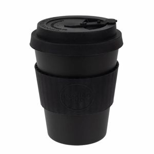 Ecoffee Cup Bamboo Reusable Coffee Cup Kerr & Napier Black 12oz - DY487 - 3