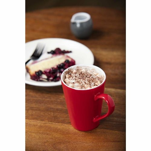 Olympia Cafe Latte Cups Red 340ml (Pack of 12) - GL486 - 3