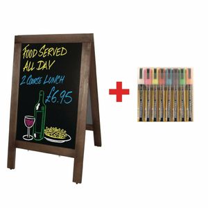 Olympia Small Pavement Board and FREE Set of Securit Pens - SA228 - 1