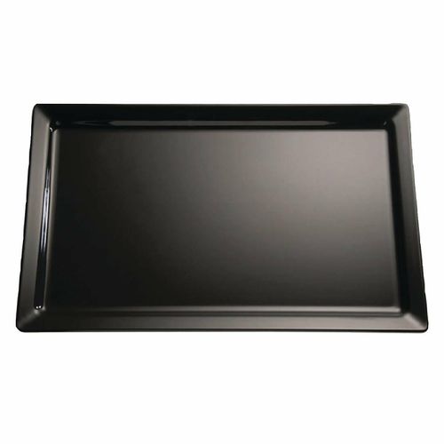 APS Pure Melamine Tray Black GN 1/1 - Each - GF121 - 1