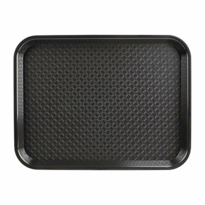 Olympia Kristallon Polypropylene Fast Food Tray Black Small 345mm - DP216 - 1