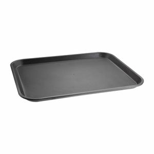 Olympia Kristallon Polypropylene Rectangular Non-Slip Tray Black 405mm - GM238 - 1
