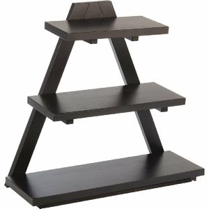 APS Triangle Wooden Buffet Stand Black - GK818 - 1