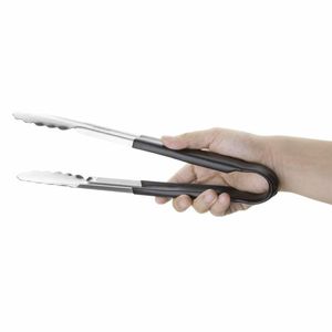 Hygiplas Colour Coded Black Serving Tongs 11 - CB153 - 3