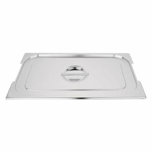 Vogue Stainless Steel 1/1 Gastronorm Handled Pan Lid - CB181 - 1