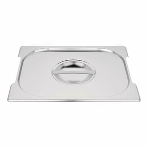 Vogue Stainless Steel 1/2 Gastronorm Handled Pan Lid - CB185 - 1