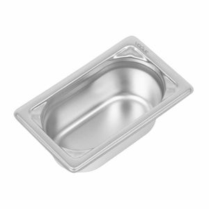 Vogue Heavy Duty Stainless Steel 1/9 Gastronorm Pan 65mm - DW453 - 1