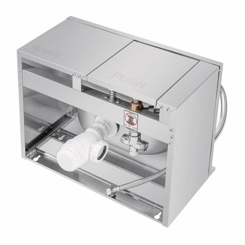 Vogue Stainless Steel Knee Operated Sink - GL280 - 8