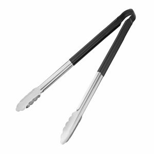 Hygiplas Colour Coded Serving Tong Black 405mm - HC848 - 1