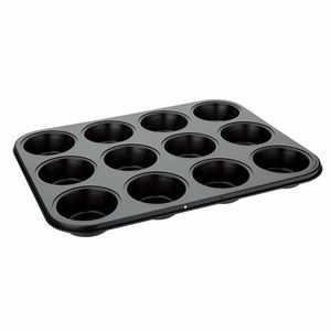Vogue Carbon Steel Non-Stick Muffin Tray 12 Cup - GD011 - 1