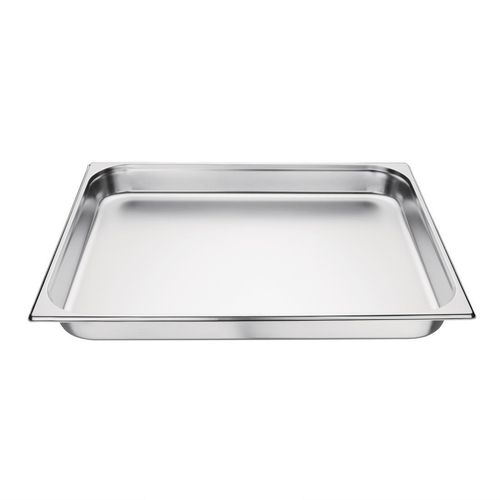 Vogue Stainless Steel 2/1 Gastronorm Pan 65mm - K802 - 4