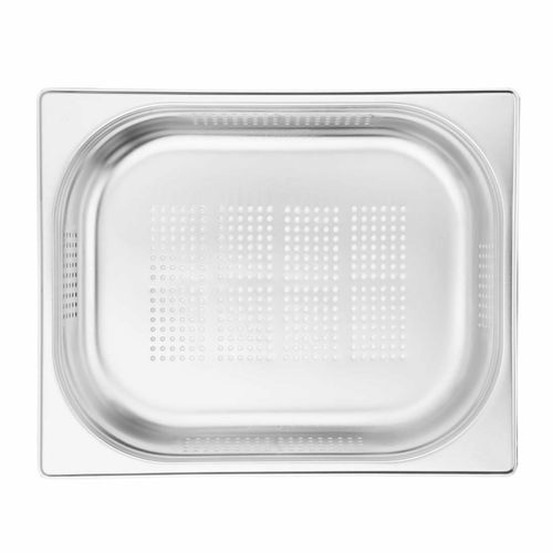 Vogue Stainless Steel Perforated 1/2 Gastronorm Pan 65mm - K844 - 8