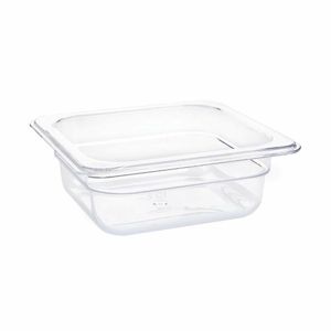 Vogue Polycarbonate 1/6 Gastronorm Container 65mm Clear - U239 - 1