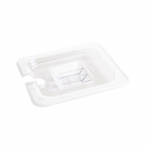 Vogue Polycarbonate 1/6 Gastronorm Lid Notched - U254 - 1