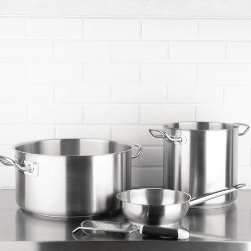 Vogue Stainless Steel Sauté Pan 200mm - M947 - 6
