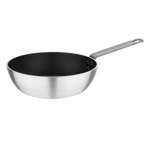 Vogue Non Stick Aluminium Flared Saute Pan 240mm - T355 - 1