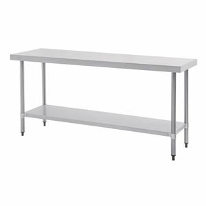 Vogue Stainless Steel Prep Table 1800mm - T378 - 1